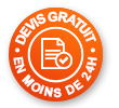 Devis gratuit, réponse sous 24h Devis gratuit
